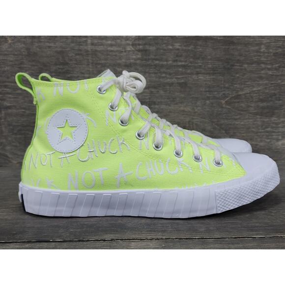Converse UNT1TL3D Not A Chuck Yellow Hi top Shoes Size 11.5 Mens - Picture 1 of 9